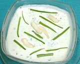 A picture of step 2 of Lila Lehsan No Mathoo (Dip).