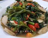 Foto langkah ke 8 dari resep Cah Kangkung Baso Saus Tiram.