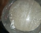 A picture of step 5 of Mkate wa sinia(rice cake).