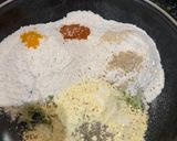 A picture of step 2 of Lauki thepla.
