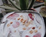 Hình bước làm 5 của món Kem hoa quả eat clean