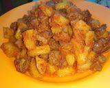 Foto langkah ke 7 dari resep Ati kentang sambal merah.