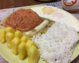 Foto del paso 2 de la receta: Arroz a la cubana con tomate natural, piña y atún