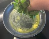 A picture of step 2 of Sautéed spinach.