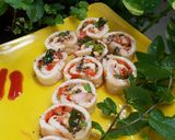 सूजी वेज राॅल्स (Suji veg rolls recipe in hindi) रेसिपी चरण 10 फोटो