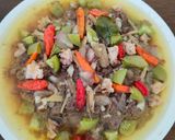 Foto langkah ke 4 dari resep Tim daging Sapi ikan asin dengan rempah.
