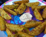 A picture of step 3 of Potato wedges.
