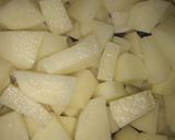 A picture of step 1 of Palak Aloo.