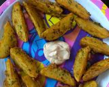 A picture of step 3 of Potato wedges.