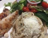 Wholemeal spagetti mushroom with grilled chicken recipe step 5 photo