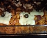 A picture of step 5 of Baked Supreme Pasta.