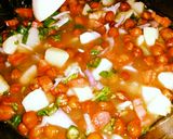 A picture of step 6 of Kathyawari Choley.
