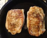 A picture of step 4 of California Farm Stuffed Pork Chops with Sundried Tomato.