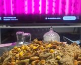 صورة لخطوة 1 من وصفة مقلوبة باذنجان ورز ودجاج