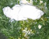 A picture of step 2 of Besan-Methi Chilla.