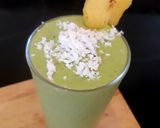 รูปขั้นตอนการทำที่ 2 ของ Green PIÑA COLADA SMOOTHIE💚🥤 สมูทตี้ผักเป็ดพีนาโคลาด้า🍍🥥