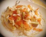 Foto del paso 12 de la receta: Rigatonis rellenos de Brie con salmón y verduras
