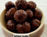 A picture of step 5 of Ragi ladoo.