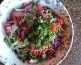 A picture of step 2 of Purple Cabage Salad.