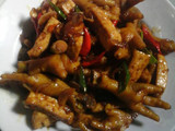 Ceker oseng tahu kecap