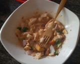 A picture of step 4 of MJ's bread casserole.
