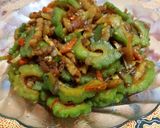 Foto langkah ke 6 dari resep Tumis Pare Tempe Pedas (Tips Agar Tidak Pahit).