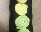 A picture of step 4 of Cheese Sauce Swiss Roll Cake.