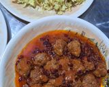 عکس مرحله 2 از دستور رشته پلو باگوشت قلقلی چرخ کرده