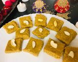 A picture of step 3 of Winter special Til Gur ki soft burfi.