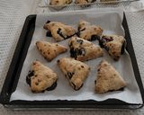 A picture of step 10 of Blueberry and White Chocolate Scones.