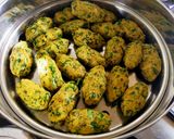 A picture of step 2 of Methi Muthiya (Steamed).