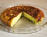Foto del paso 10 de la receta: Tortilla de zapallito redondo y papa, liviana, rica y muy fácil (y de cuasi-aprovechamiento)
