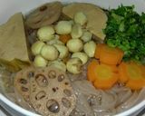 A picture of step 6 of Vegan Brown Rice Noodle Pho.