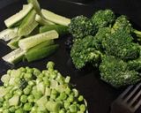 A picture of step 5 of Steamed Broccoli Salad.