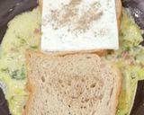 A picture of step 4 of Omlette Bread.