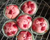 A picture of step 7 of Strawberry banana muffins.