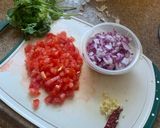 A picture of step 2 of Baingan Bharta.