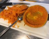 Une image de l'étape 3 de Diable de courge au parmesan,oignon de roscoff et tomates séchées.