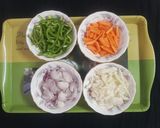 A picture of step 1 of Leftover fried rice.