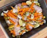 Une image de l'étape 6 de Poulet aux olives et citron saveurs orientales.