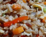 A picture of step 8 of Pauper's Fried Brown Rice.
