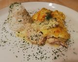 Tejszínes csírkemell tepsiben sütve recept fázis 6 fotója