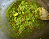 A picture of step 7 of Dhaba Style Spinach Mushroom 🍄‍🟫.