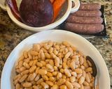 Hình bước làm 1 của món Le Cassoulet du Trouveve