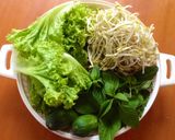 Hình bước làm 8 của món Rau củ xào chay cuốn bánh tráng