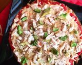A picture of step 5 of Chicken and Avocado Fit Pizza.