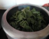 A picture of step 2 of Sarso ka saag.