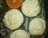 A picture of step 5 of White Chocolate Orange Mousse Parfat.
