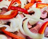 A picture of step 4 of Bbq Roasted Smoked Sausage with Chicken 🐔.