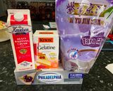 Hình bước làm 1 của món Bánh Mousse khoai môn
